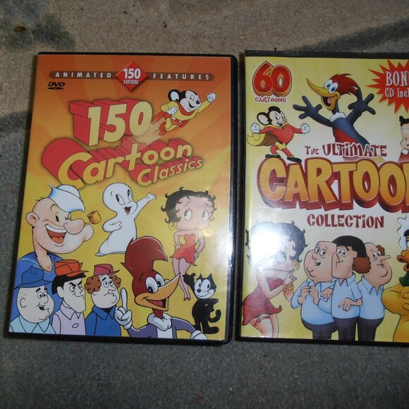Cartoon Classics DVDs~Set of 2~ In Cases~Very Good Condtion! - Picture 1 of 4